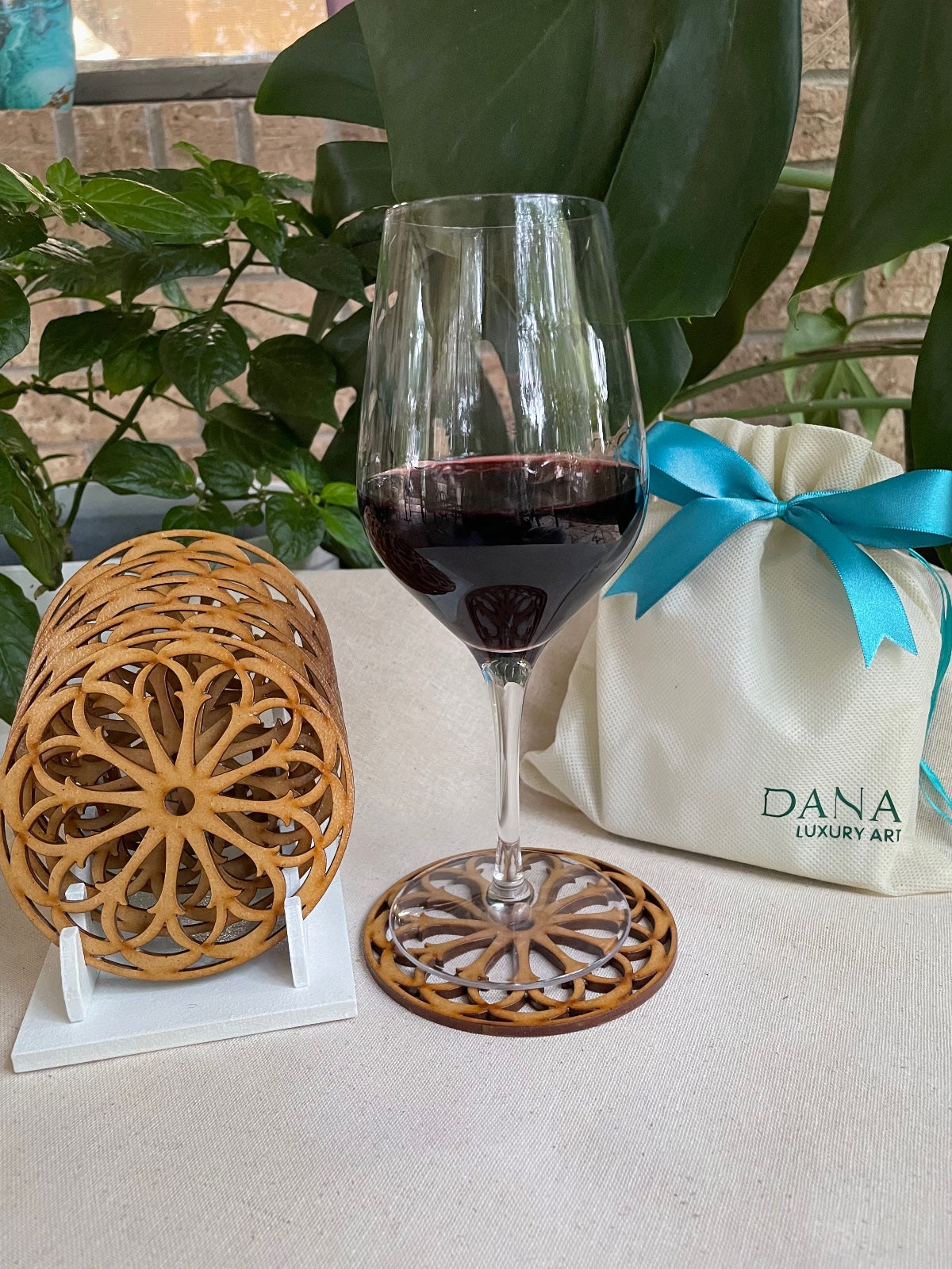 Wooden wine Coasters